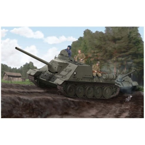 TRUMPETER KIT SOVIET SU-100 TANK DESTROYER 1/16