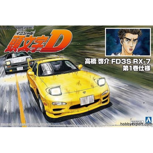 Aoshima   	1 24 KIT Initial D Keisuke Takahasis FD3S RX7