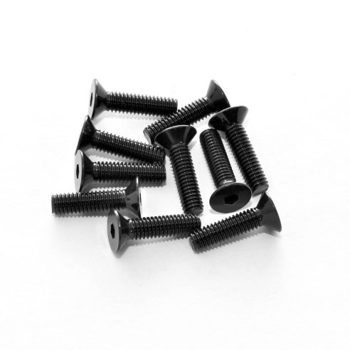 Hobao Flat Head Screw M4x16 Hex Socket (10 pcs)