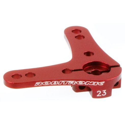 Robitronic Aluminium Servo Double Arm 23T (90°) Red