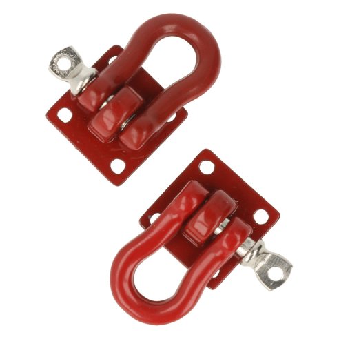 Robitronic Tow lug 15mm with mounting plate and shackle (2 pieces)