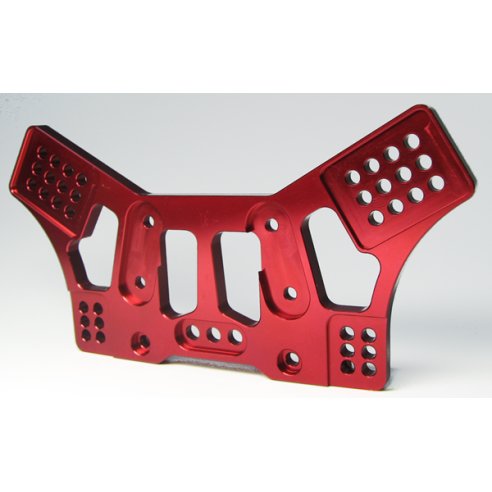 Robitronic CNC Shock Tower Front red anodized