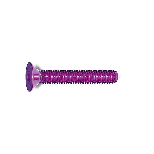 Take Off M3x20mm Hex Socket CSK Head Screw purple (4 pcs)