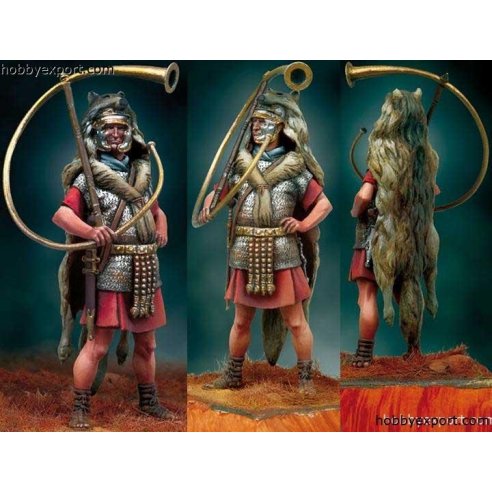 Andrea miniatures 	54mm KIT SERIES GENERAL ROMAN CORNICEN