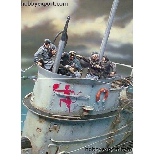 Andrea miniatures 	1 72 KIT   172 SERIES WW II GERMAN UBOAT CREW