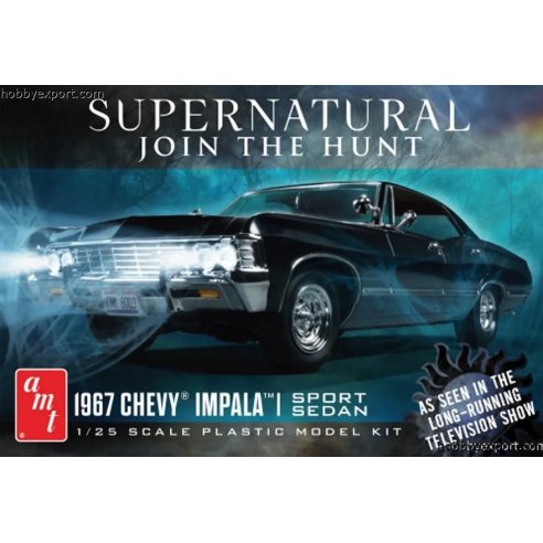 AMT 1 25 KIT   SUPERNATURAL JOIN THE HUNT 1967 CHEVY IMPALA