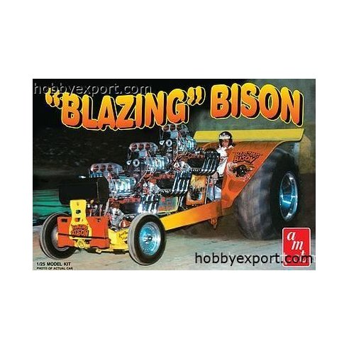 AMT 1 25 KIT BLAZING BISON TRACTOR PULLER RACER