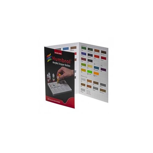 Humbrol Acrylic Colour Chart with hi-spec printing