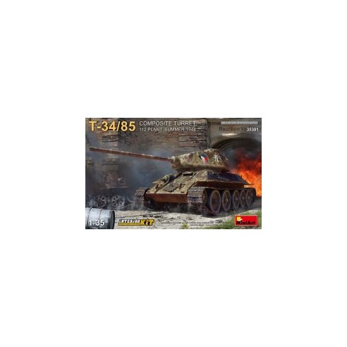 MINI ART 1/35 T-34/85 Composite Turret 112 Plant. Summer 1944 Inter. Kit