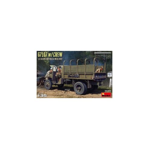 MINI ART 1/35 G7107 with Crew 1,5t 4x4 Military Truck with Metal Body