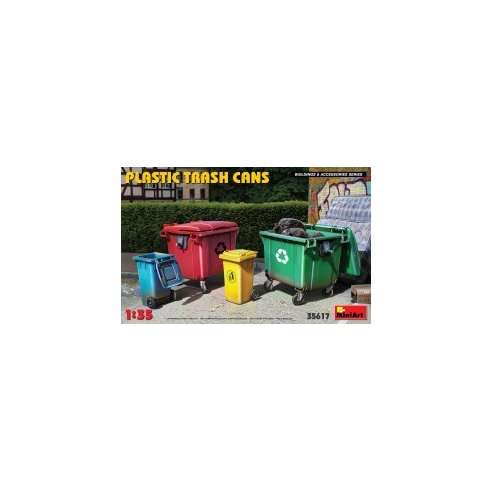 MINI ART 1/35 Plastic Trash Cans