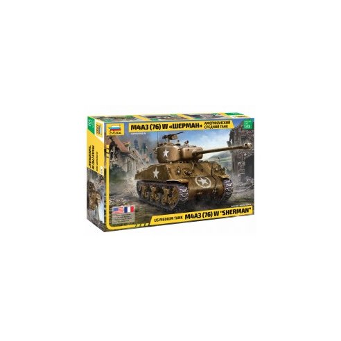 Zvezda 1/35 US Medium Tank M4A3 (76) W "Sherman"