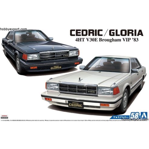 Aoshima 		1 24 KIT   Nissan Y30 Cedric And Gloria 4HT V30E Brougham