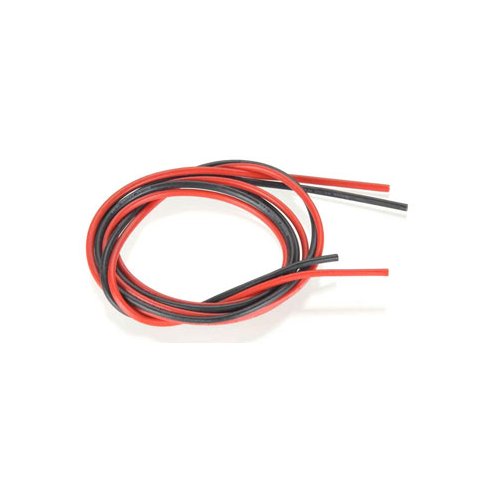 cavo siliconico rosso-nero 0,75 mmÂ² AWG18 (1+1 mt)