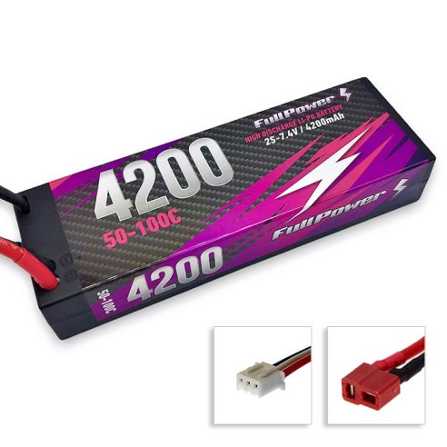 Batteria Lipo 2S 4200mAh 50C HARDCASE - DEANS