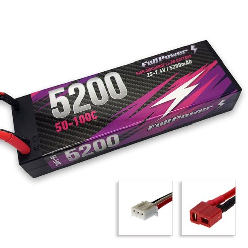 Batteria Lipo 2S 5200mAh 50C HARDCASE - DEANS