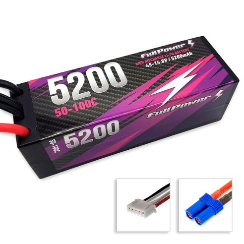 Batteria Lipo 4S 5200mAh 50C HARDCASE - EC5