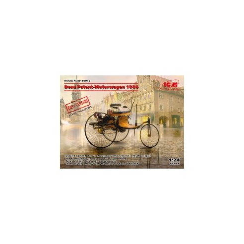 ICM 1/24 Benz Patent-Motorwagen 1886 (EASY version plastic wheel-spokes)