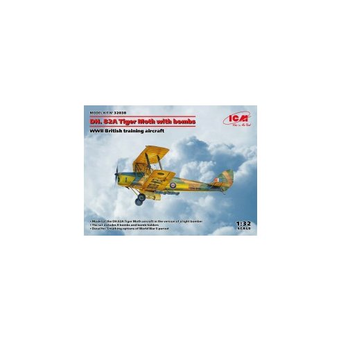 ICM 1/32 DH. 82A Tiger Moth with bombs, WWII British training aircraft