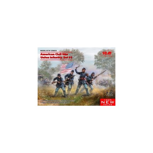 ICM 1/35 American Civil War Union Infantry. Set #2 (100% new molds)