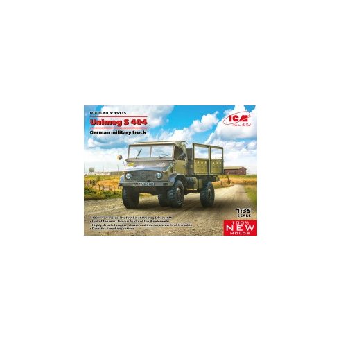 ICM 1/35 Unimog S 404, German military truck (100% new molds)