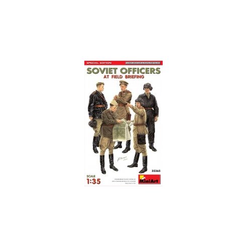 MINI ART 1/35 Soviet Officers at Field Briefing Special Edition