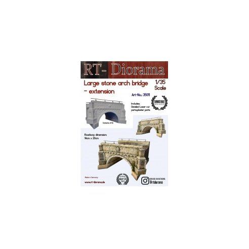 RT-DIORAMA 1/35 Large Stone Arch Bridge - extension [Standard]