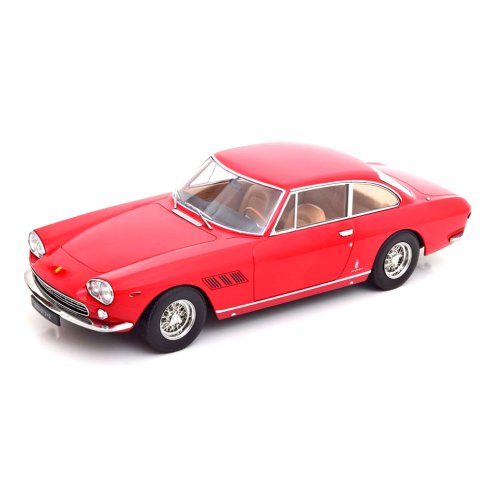 KK-Scale FERRARI 330 GT 2+2 RED 1964 WITH BROWN INTERIEUR 1/18