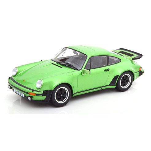 KK-Scale PORSCHE 911 (930) 3.0 TURBO GREEN METALLIC 1973 1/18