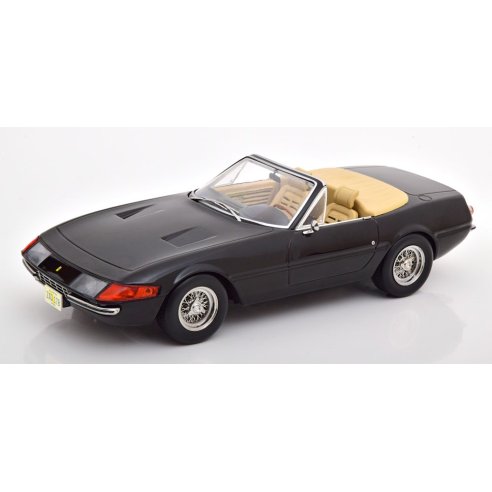 KK-Scale FERRARI 365 GTB DAYTONA SPYDER BLACK 1969 MIAMI VICE 1/18