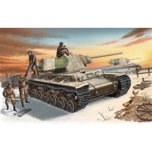 TRUMPETER KIT KV-1 1942 HEAVY CAST TURRET TANK 1/35