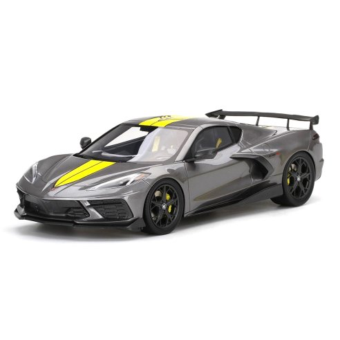 TSM Model True Scale Miniatures CHEVROLET CORVETTE STINGRAY IMSA GTLM CHAMPIONSHIP EDITION GRAY TOP SPEED 1/18