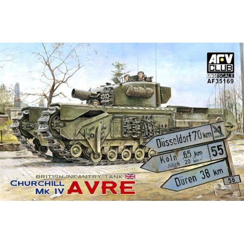 AFV CLUB 1/35 Churchill MK IV Avre (With Vinyl & Work.tr.)