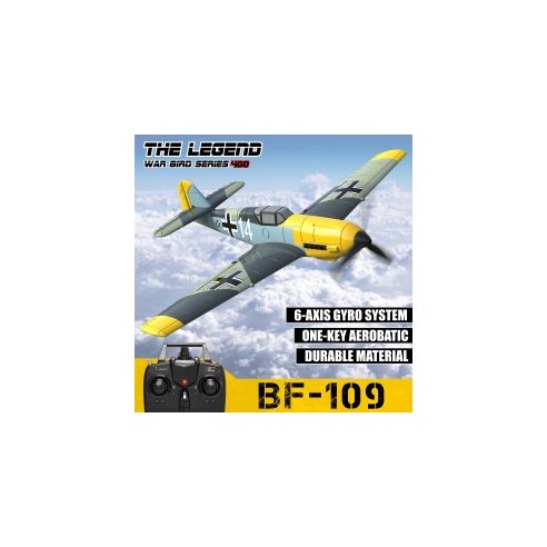 VOLANTEXRC BF-109 RTF with Xpilot One Key Aerobatic Stabilization System Perfect for Beginners