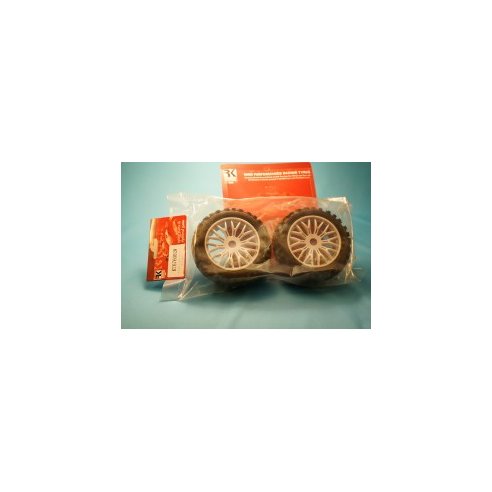 KINGTAIR 1/8 Buggy Y Spoke Wheel Tire Set (2 pcs)