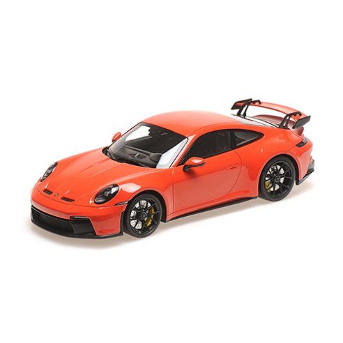 Minichamps PORSCHE 911 (992) GT3 ORANGE WITH BLACK WHEELS 2021 1/18