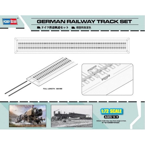 HOBBY BOSS kit GERMAN RAILWAY TRACK SET 1/72