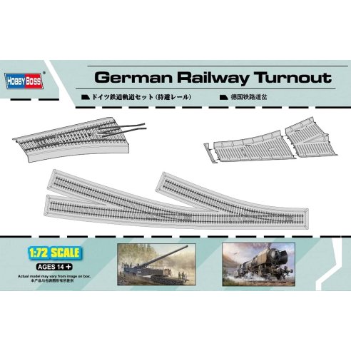 HOBBY BOSS kit GERMAN RAILWAY TURNOUT 1/72