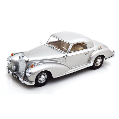 KK-Scale MERCEDES 300 SE W188 COUPE SILVER 1955 1/18