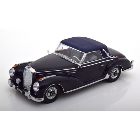 KK-Scale MERCEDES 300SC W188 CABRIO SOFT TOP DARK BLUE 1957 1/18