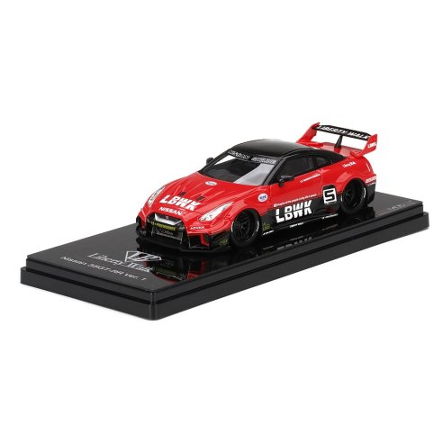 TSM Model True Scale Miniatures NISSAN 35GT-RR LB-SILHOUETTE WORKS GT VER.1 RED &amp; BLACK 1/43