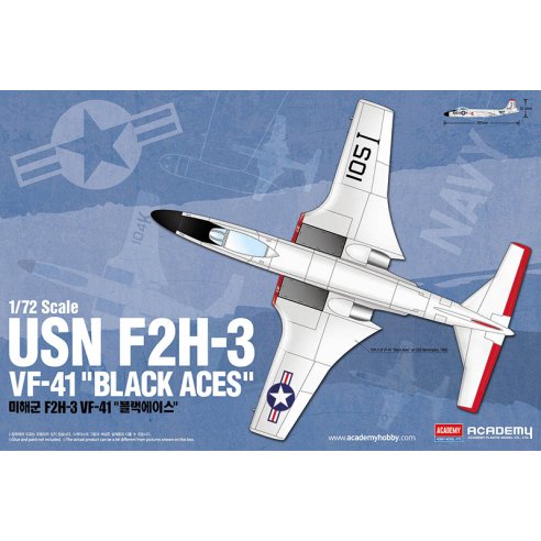 Academy 1 72 USN F2H-3 VF-41 BLACK ACES