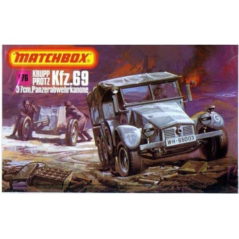 Matchbox  1 72 PK-88 Krupp Protze Kfz. 69 & 3,7cm Panzerabwehrkanone