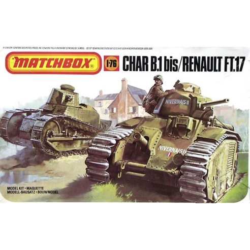 Matchbox  1 72 Char B1 bis   Renault FT17 PK-176