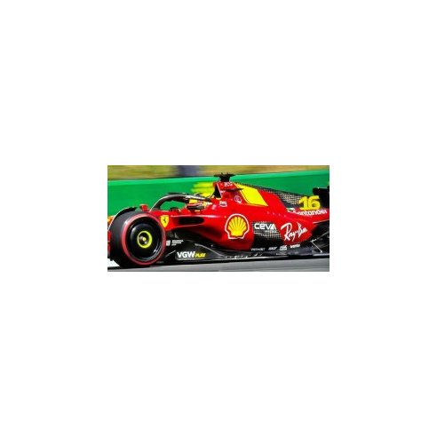 Burago 1/18 Ferrari - F1 SF-23 Team Scuderia Ferrari #16 4th Monza Italy GP 2023 Charles Leclerc Red Black Yellow