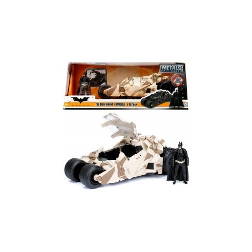 JADA The Dark Knight Batmobile in scala 1:24 con personaggio di Batman in die-cast