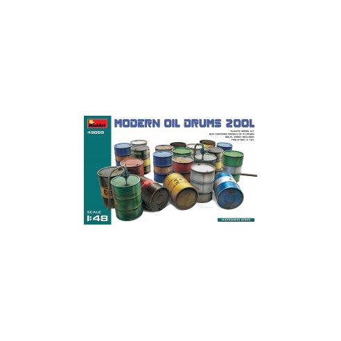 MINI ART 1/48 Modern Oil Drums (200l)