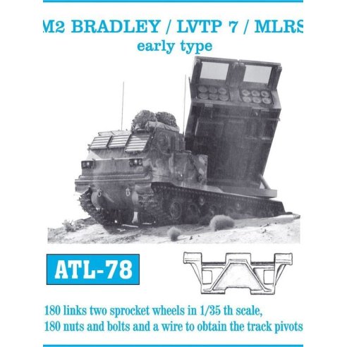 FRIUL MODEL CINGOLI  ATL-078 M2 Bradley   LVTP 7  MLRS early type