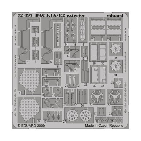 EDUARD MODEL FOTOINCISIONI 1/72  BAC Lightning F.1A/ F.2 exterior