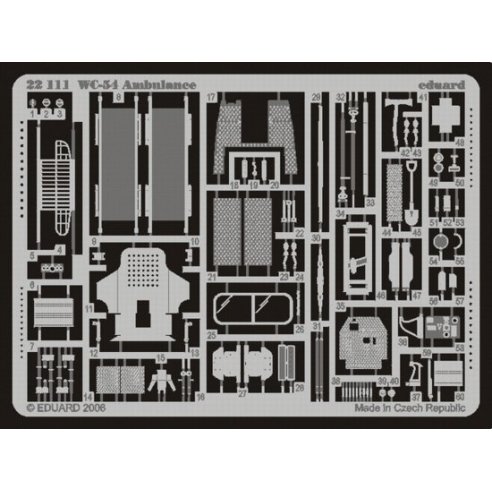 EDUARD MODEL FOTOINCISIONI WC-54 Ambulance 1/72  for Academy